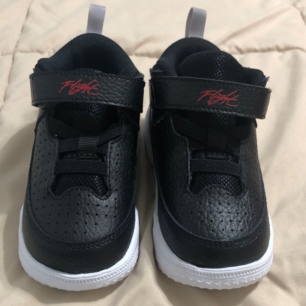 Jordan Kids Black and White Sneakers